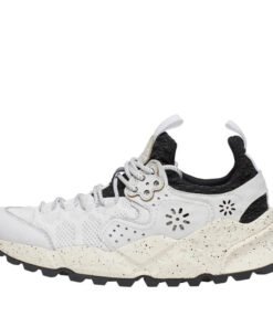 KOTETSU MAN - Leather and nylon sneakers - White