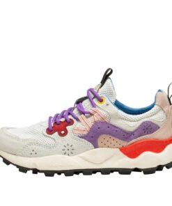 YAMANO 3 MAN - Active sneaker with prints - WHITE-PINK