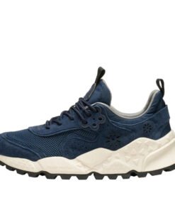 KOTETSU MAN - Sneaker in suede and technical fabric - NAVY