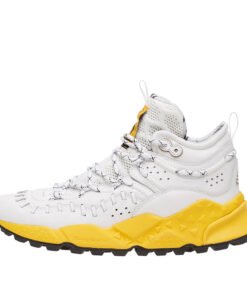 MOHICAN BRUCE - Sneaker Bruce Lee - WHITE-YELLOW OUT SOLE